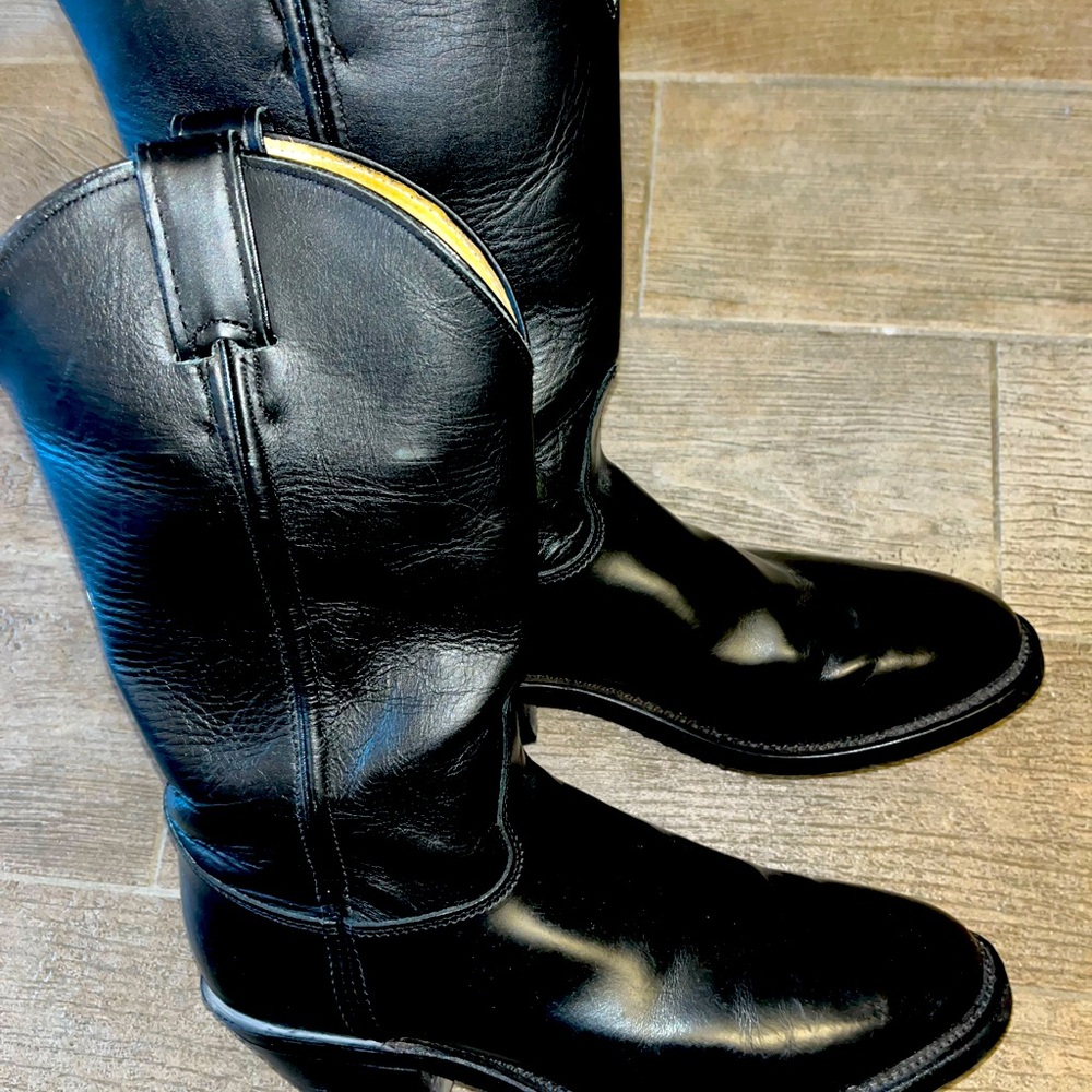 Justin boots Tobias 12” weastern boots size8 I just worn the once